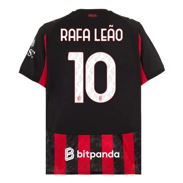 AC Milan Rafael Leão 10 Virallinen Kotipelipaita Miehet 2025/26 AC Milan Rafael Leão 10 Virallinen Kotipelipaita Miehet 2025/26
