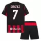 AC Milan Santiago Gimenez 7 Virallinen Kotipelipaita Lapset 2025/26 AC Milan Santiago Gimenez 7 Virallinen Kotipelipaita Lapset 2025/26