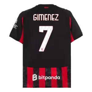 AC Milan Santiago Gimenez 7 Virallinen Kotipelipaita Miehet 2025/26