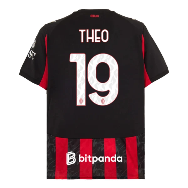AC Milan Theo Hernández 19 Virallinen Kotipelipaita Miehet 2025/26 AC Milan Theo Hernández 19 Virallinen Kotipelipaita Miehet 2025/26