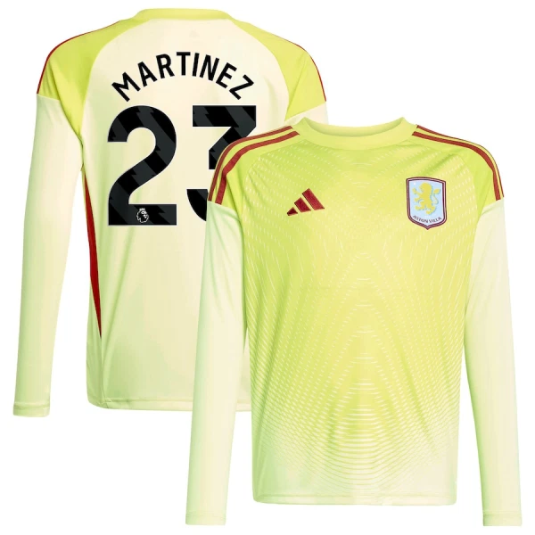 Aston Villa Emiliano Martínez 23 Maalivahdin Virallinen Paita Miehet 2025/26 Pitkähihainen Aston Villa Emiliano Martínez 23 Maalivahdin Virallinen Paita Miehet 2025/26 Pitkähihainen
