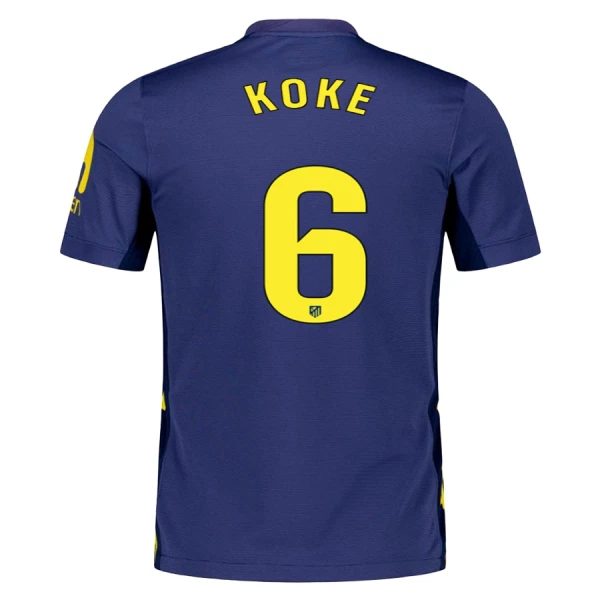 Atlético Madrid Koke 6 Virallinen Vieraspelipaita Miehet 2025/26 Atlético Madrid Koke 6 Virallinen Vieraspelipaita Miehet 2025/26