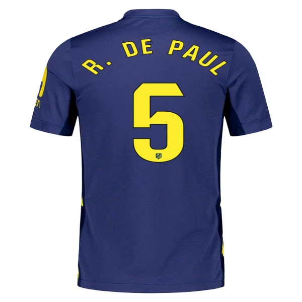 Atlético Madrid Rodrigo de Paul 5 Virallinen Vieraspelipaita Miehet 2025/26 Atlético Madrid Rodrigo de Paul 5 Virallinen Vieraspelipaita Miehet 2025/26