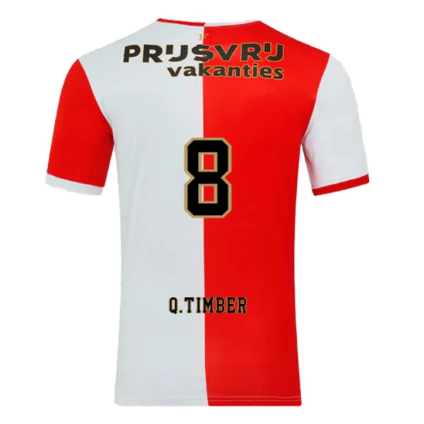 Feyenoord Rotterdam Q. Timber 8 Virallinen Kotipelipaita Miehet 2025/26 Feyenoord Rotterdam Q. Timber 8 Virallinen Kotipelipaita Miehet 2025/26