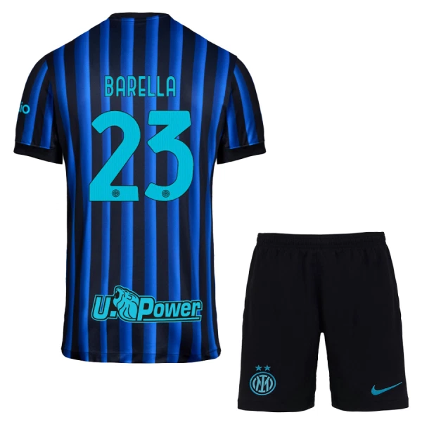 Inter Milan Barella 23 Virallinen Kotipelipaita Lapset 2025/26 Inter Milan Barella 23 Virallinen Kotipelipaita Lapset 2025/26