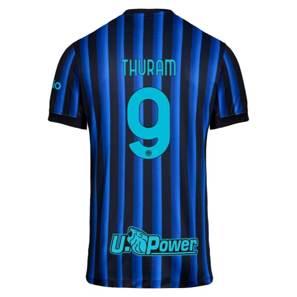 Inter Milan Thuram 9 Virallinen Kotipelipaita Miehet 2025/26 Inter Milan Thuram 9 Virallinen Kotipelipaita Miehet 2025/26