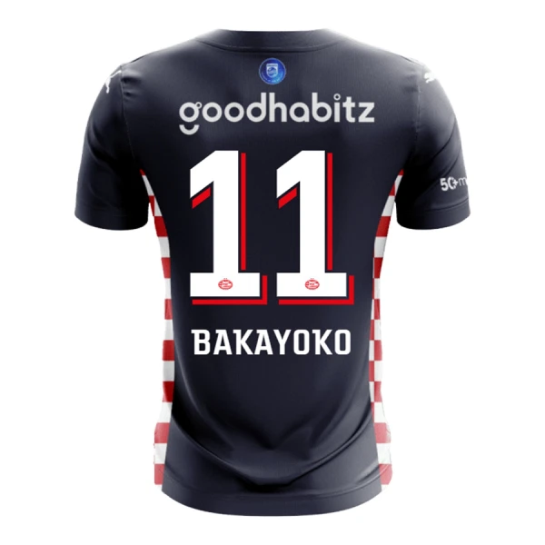 PSV Eindhoven Bakayoyo 11 Virallinen Vieraspelipaita Miehet 2025/26 PSV Eindhoven Bakayoyo 11 Virallinen Vieraspelipaita Miehet 2025/26