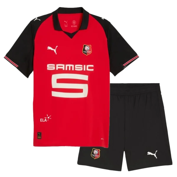 Stade Rennais Virallinen Kotipelipaita Lapset 2025/26 Stade Rennais Virallinen Kotipelipaita Lapset 2025/26