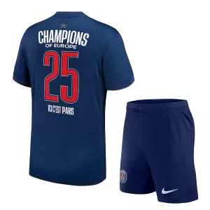 Paris Saint-Germain 1 Star Champions of Europe Virallinen Kotipelipaita Lapset 2024/25