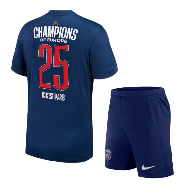 Paris Saint-Germain 1 Star Champions of Europe Virallinen Kotipelipaita Lapset 2024/25 Paris Saint-Germain 1 Star Champions of Europe Virallinen Kotipelipaita Lapset 2024/25