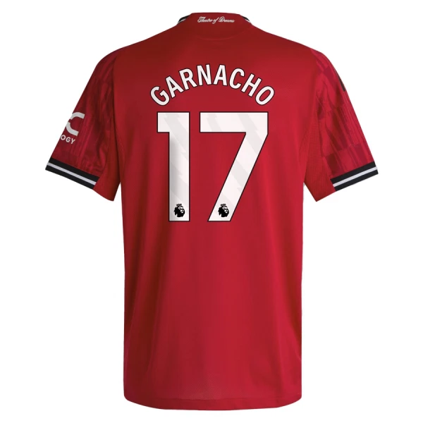 Manchester United Garnacho 17 Virallinen Kotipelipaita Miehet 2025/26 Manchester United Garnacho 17 Virallinen Kotipelipaita Miehet 2025/26