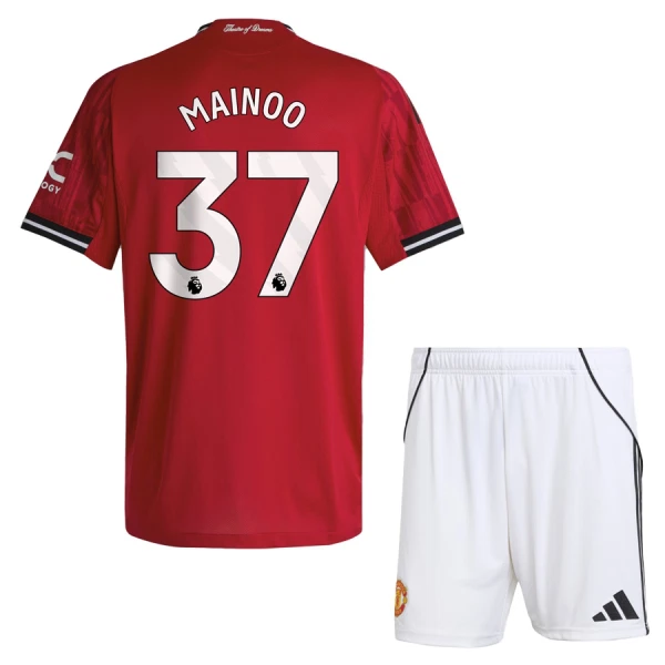 Manchester United Mainoo 37 Virallinen Kotipelipaita Lapset 2025/26 Manchester United Mainoo 37 Virallinen Kotipelipaita Lapset 2025/26