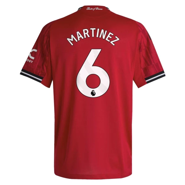 Manchester United Martinez 6 Virallinen Kotipelipaita Miehet 2025/26 Manchester United Martinez 6 Virallinen Kotipelipaita Miehet 2025/26