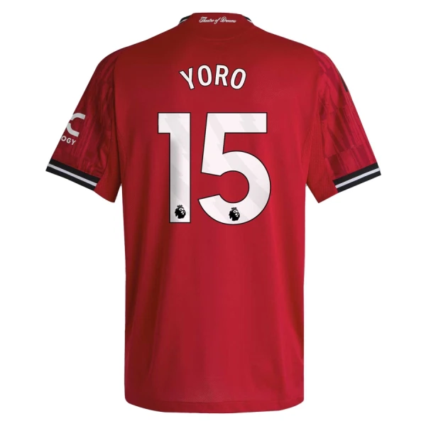 Manchester United Yoro 15 Virallinen Kotipelipaita Lapset 2025/26