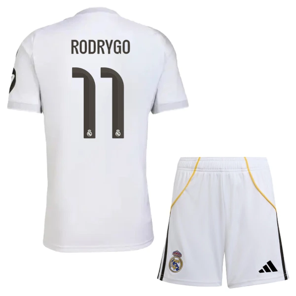 Real Madrid Rodrygo Goes 11 Virallinen Kotipelipaita Lapset 2025/26 Real Madrid Rodrygo Goes 11 Virallinen Kotipelipaita Lapset 2025/26
