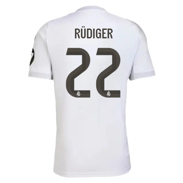 Real Madrid Rudiger 22 Virallinen Kotipelipaita Miehet 2025/26 Real Madrid Rudiger 22 Virallinen Kotipelipaita Miehet 2025/26
