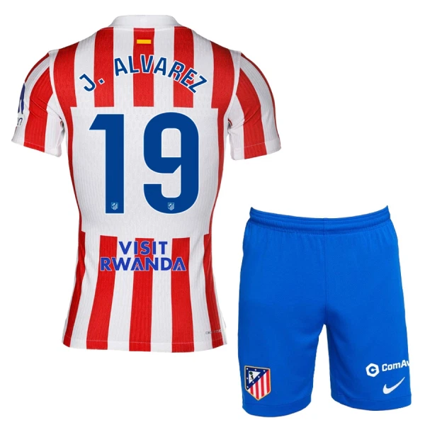 Atlético Madrid Julián Álvarez 19 Virallinen Kotipelipaita Lapset 2025/26 Atlético Madrid Julián Álvarez 19 Virallinen Kotipelipaita Lapset 2025/26