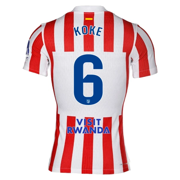 Atlético Madrid Koke 6 Virallinen Kotipelipaita Lapset 2025/26