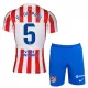 Atlético Madrid Rodrigo de Paul 5 Virallinen Kotipelipaita Lapset 2025/26 Atlético Madrid Rodrigo de Paul 5 Virallinen Kotipelipaita Lapset 2025/26