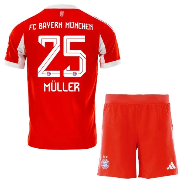 FC Bayern München Thomas Müller 25 Virallinen Kotipelipaita Lapset 2025/26 FC Bayern München Thomas Müller 25 Virallinen Kotipelipaita Lapset 2025/26