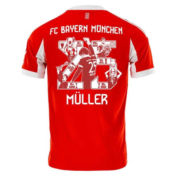 FC Bayern München Thomas Müller 25 Virallinen Kotipelipaita Lapset 2025/26 Erityistä