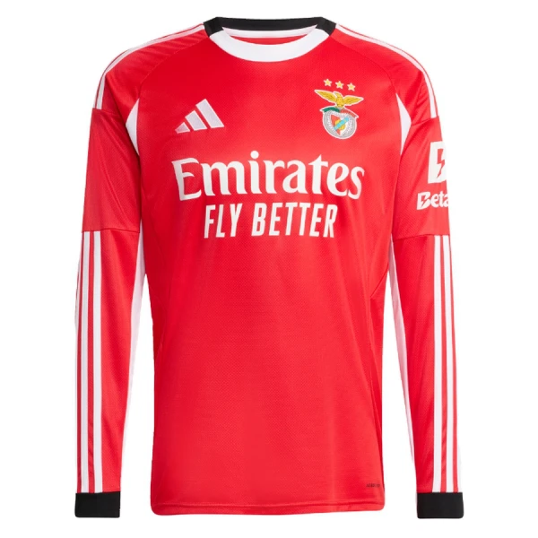 SL Benfica Virallinen Kotipelipaita Miehet 2025/26 Pitkähihainen