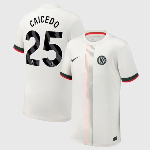 Chelsea Caicedo 25 Virallinen Vieraspelipaita Miehet 2025/26