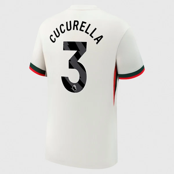 Chelsea Cucurella 3 Virallinen Vieraspelipaita Miehet 2025/26
