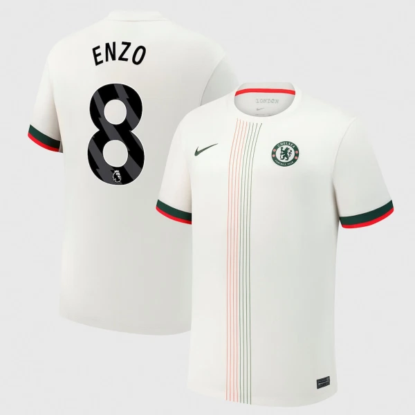 Chelsea Enzo Fernández 8 Virallinen Vieraspelipaita Miehet 2025/26 Chelsea Enzo Fernández 8 Virallinen Vieraspelipaita Miehet 2025/26