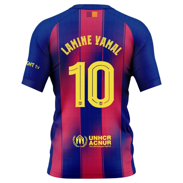 FC Barcelona Lamine Yamal 10 Virallinen Kotipelipaita Miehet 2025/26