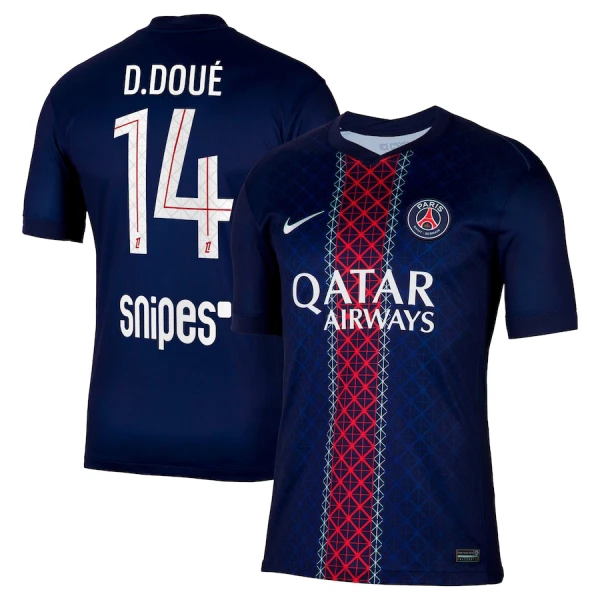 Paris Saint-Germain Desire Doue 14 Virallinen Kotipelipaita Miehet 2025/26 Paris Saint-Germain Desire Doue 14 Virallinen Kotipelipaita Miehet 2025/26
