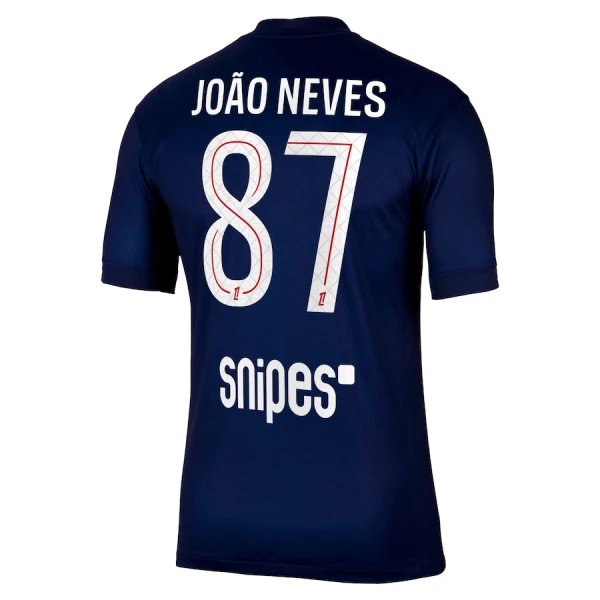 Paris Saint-Germain Joao Neves 87 Virallinen Kotipelipaita Miehet 2025/26