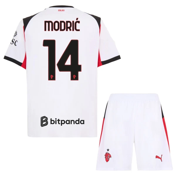 AC Milan Luka Modric 14 Virallinen Vieraspelipaita Lapset 2025/26