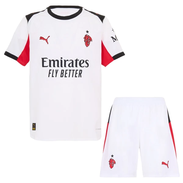 AC Milan Santiago Gimenez 7 Virallinen Vieraspelipaita Lapset 2025/26