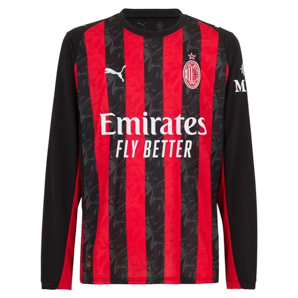 AC Milan Virallinen Kotipelipaita Miehet 2025/26 Pitkähihainen