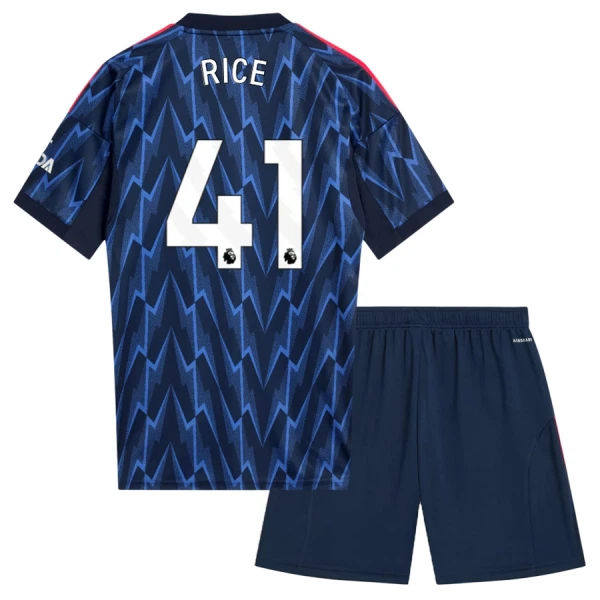 Arsenal Declan Rice 41 Virallinen Vieraspelipaita Lapset 2025/26