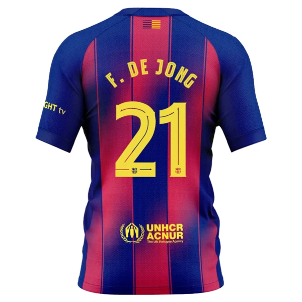 FC Barcelona Frenkie de Jong 21 Virallinen Kotipelipaita Miehet 2025/26 FC Barcelona Frenkie de Jong 21 Virallinen Kotipelipaita Miehet 2025/26