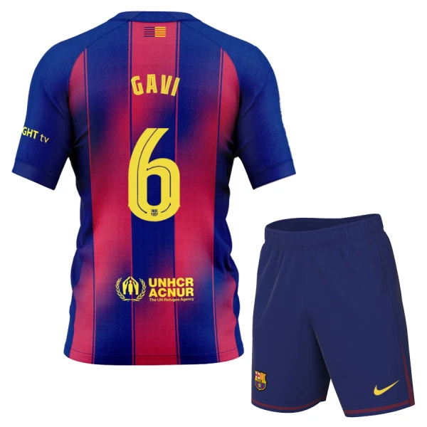 FC Barcelona Gavi 6 Virallinen Kotipelipaita Lapset 2025/26 FC Barcelona Gavi 6 Virallinen Kotipelipaita Lapset 2025/26