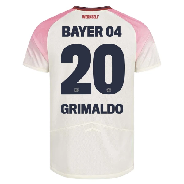 Bayer 04 Leverkusen Alejandro Grimaldo 20 Virallinen Vieraspelipaita Miehet 2025/26 Bayer 04 Leverkusen Alejandro Grimaldo 20 Virallinen Vieraspelipaita Miehet 2025/26