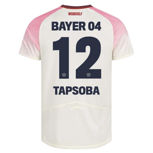 Bayer 04 Leverkusen Edmond Tapsoba 12 Virallinen Vieraspelipaita Miehet 2025/26 Bayer 04 Leverkusen Edmond Tapsoba 12 Virallinen Vieraspelipaita Miehet 2025/26