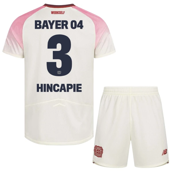 Bayer 04 Leverkusen Piero Hincapie 3 Virallinen Vieraspelipaita Lapset 2025/26 Bayer 04 Leverkusen Piero Hincapie 3 Virallinen Vieraspelipaita Lapset 2025/26