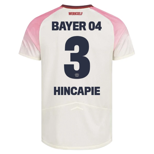 Bayer 04 Leverkusen Piero Hincapie 3 Virallinen Vieraspelipaita Miehet 2025/26 Bayer 04 Leverkusen Piero Hincapie 3 Virallinen Vieraspelipaita Miehet 2025/26