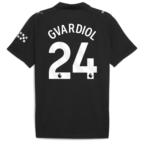 Manchester City Josko Gvardiol 24 Virallinen Vieraspelipaita Miehet 2025/26 Manchester City Josko Gvardiol 24 Virallinen Vieraspelipaita Miehet 2025/26