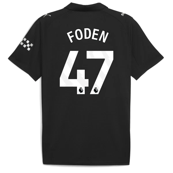 Manchester City Phil Foden 47 Virallinen Vieraspelipaita Miehet 2025/26 Manchester City Phil Foden 47 Virallinen Vieraspelipaita Miehet 2025/26