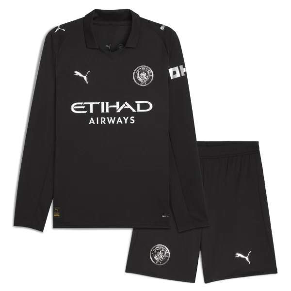 Manchester City Virallinen Vieraspelipaita Lapset 2025/26 Pitkähihainen Manchester City Virallinen Vieraspelipaita Lapset 2025/26 Pitkähihainen
