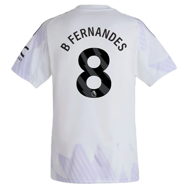 Manchester United Bruno Fernandes 8 Virallinen Vieraspelipaita Lapset 2025/26