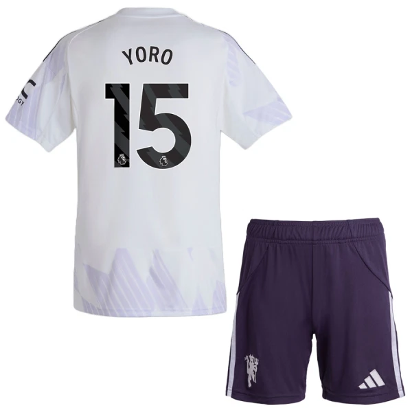 Manchester United Yoro 15 Virallinen Vieraspelipaita Lapset 2025/26 Manchester United Yoro 15 Virallinen Vieraspelipaita Lapset 2025/26