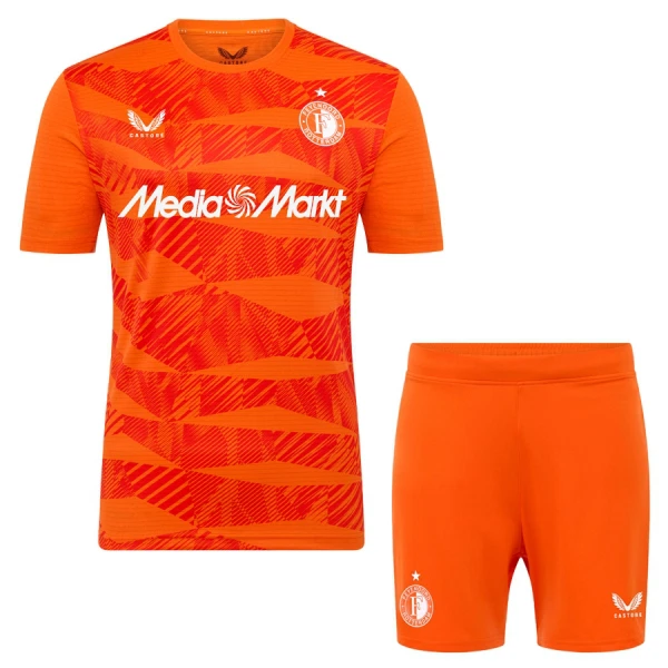 Feyenoord Rotterdam Maalivahdin Virallinen Paita Lapset 2025/26 oranssi Feyenoord Rotterdam Maalivahdin Virallinen Paita Lapset 2025/26 oranssi
