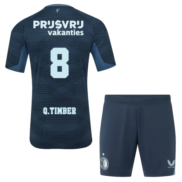 Feyenoord Rotterdam Q. Timber 8 Virallinen Vieraspelipaita Lapset 2025/26 Feyenoord Rotterdam Q. Timber 8 Virallinen Vieraspelipaita Lapset 2025/26