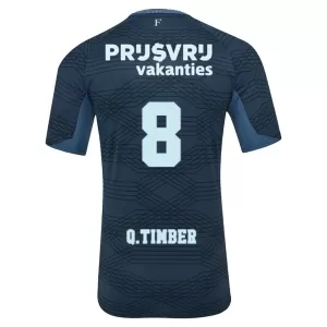 Feyenoord Rotterdam Q. Timber 8 Virallinen Vieraspelipaita Miehet 2025/26